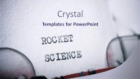 Presentation with rocket - PPT theme enhanced with rocket-science-text-written background and a sky blue colored foreground