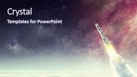  Presentation with rocket - Presentation enhanced with rocket space ship mixed media background and a wine colored foreground