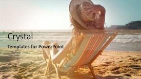  Presentation with open meetings sunshine - PPT layouts with rocking chair - warmth and sunshine background and a  colored foreground