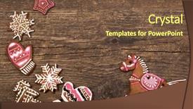  Presentation with christmas blank wooden signboard - Amazing slide set having stroke - woman with red painted nails backdrop and a wine colored foreground