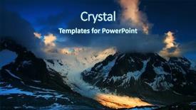  Presentation with glacier - Slide deck enhanced with rocking horse - les grandes jorasses and leschaux background and a  colored foreground