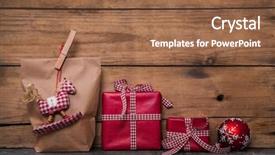  Presentation with classical - Audience pleasing PPT theme consisting of rocking horse and clothes peg backdrop and a coral colored foreground