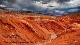  Presentation with shape - Slides enhanced with rocks in valley of fire background and a red colored foreground