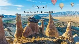  Presentation with rocks - Amazing presentation theme having rocks looking like mushrooms d turkey with balloons backdrop and a light blue colored foreground