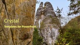  Presentation with lovers - Colorful presentation design enhanced with rocks-lovers-in-adrspach-teplice backdrop and a tawny brown colored foreground