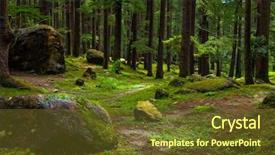  Presentation with pine forest - Cool new slide deck with rocks manali himachal pradesh india backdrop and a tawny brown colored foreground