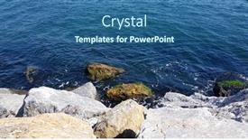  Presentation with istanbul - Beautiful presentation featuring rocks-on-seaside-in-istanbul backdrop and a ocean colored foreground