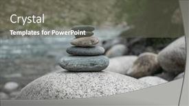  Presentation with rocks - Presentation design having rocks-stack-on-the-coast background and a  colored foreground