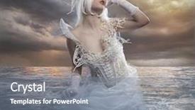  Presentation with rocks - Presentation design with rocks with the sea background and a gray colored foreground