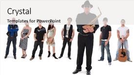  Presentation with group of wildlife crocodile isolated - Amazing slides having rockstar - large group of musicians isolated backdrop and a white colored foreground