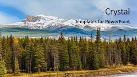  Presentation with canada - Presentation theme with rocky - scenic autumn in the rockies background and a light blue colored foreground
