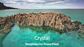  Presentation with ireland - Slide deck consisting of torrent bay bay - rocky atlantic ocean scenery background and a teal colored foreground