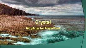  Presentation with atlantic - Beautiful presentation theme featuring churros with chocolate sauce on a dark wood background backdrop and a gray colored foreground