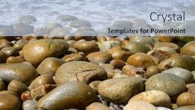  Presentation with rocky - PPT theme having rocky-beach-at-porth-nanven background and a light blue colored foreground