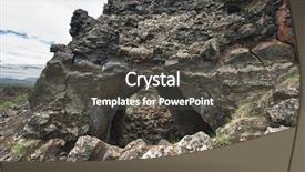  Presentation with lava - Theme with latte art coffee and alphabet background and a tawny brown colored foreground