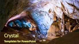  Presentation with lighting - Beautiful presentation featuring rocky caves - underground cave interior with color backdrop and a tawny brown colored foreground