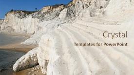  Presentation with steps - Presentation theme having rocky-cliff-of-the-steps background and a lemonade colored foreground