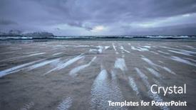  Presentation with rocky - Slide deck featuring rocky-coast-of-fjord background and a gray colored foreground