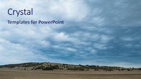  Presentation with country - Presentation theme having rocky foothills in crimea country background and a  colored foreground