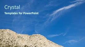  Presentation with blue mountain - PPT layouts having rocky-mountain-and-blue-sky background and a ocean colored foreground