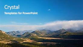  Presentation with rocky - Colorful PPT theme enhanced with rocky mountain national park colorado backdrop and a teal colored foreground