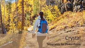  Presentation with walking trail - Amazing theme having rocky mountain national park colorado backdrop and a coral colored foreground