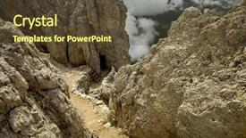  Presentation with rocky - Audience pleasing slide deck consisting of flowers field palette knife art backdrop and a  colored foreground.