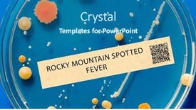  Presentation with fever - Slides featuring rocky-mountain-spotted-fever-bacterial background and a ocean colored foreground