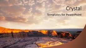  Presentation with colorado - Colorful slide deck enhanced with rocky mountain sunset - colorado monument in usa backdrop and a lemonade colored foreground