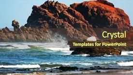  Presentation with arches - PPT layouts enhanced with rocky mountain sunset - legzira stone arches atlantic ocean background and a tawny brown colored foreground