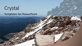  Presentation with rocky - Slide deck enhanced with  background and a  colored foreground