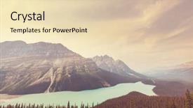  Presentation with banff national park - Audience pleasing slide set consisting of rocky mountain - peyto lake in banff national backdrop and a lemonade colored foreground