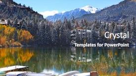  Presentation with scenic - Slides having rocky mountain - scenic landscape near ouray background and a tawny brown colored foreground