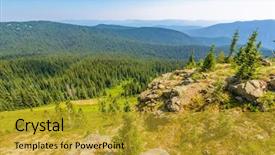  Presentation with british columbia - Cool new presentation theme with rocky mountains coastal mountains blackwall peak trail in manning park british columbia canada backdrop and a gold colored foreground
