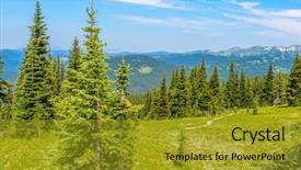  Presentation with british columbia canada - Cool new slide deck with rocky mountains coastal mountains blackwall peak trail in manning park british columbia canada backdrop and a gold colored foreground