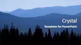  Presentation with maglev train high speed way - Presentation design with rocky mountains from bear tooth background and a  colored foreground