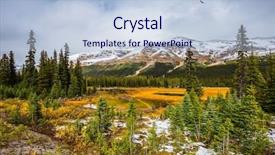  Presentation with rocky mountains - Amazing PPT theme having rocky mountains in canada wetland backdrop and a light blue colored foreground