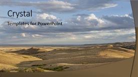  Presentation with rocky mountains - Presentation design with industrial products raw materials timber background and a  colored foreground.