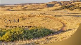  Presentation with rocky mountains - PPT layouts enhanced with rocky mountains in colorado - soapstone background and a gold colored foreground