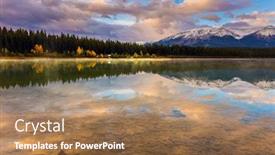  Presentation with canada - Beautiful PPT layouts featuring rocky-mountains-of-canada backdrop and a coral colored foreground