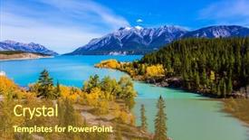  Presentation with abraham - Colorful slide deck enhanced with rocky mountains of canada backdrop and a tawny brown colored foreground