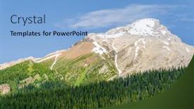  Presentation with rocky mountains - Amazing PPT layouts having rocky-mountains-snow-cap-alberta backdrop and a light blue colored foreground