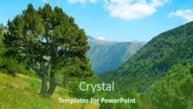  Presentation with rocky mountains - PPT layouts with rocky-path-in-mountains-covered background and a tawny brown colored foreground