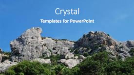  Presentation with rocky mountains - PPT theme having rocky-peaks-of-the-tramuntana background and a teal colored foreground