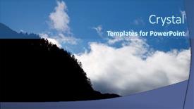  Presentation with rocky - Cool new slide set with rocky-wall-in-the-pyrenees backdrop and a ocean colored foreground