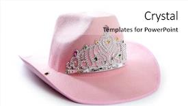  Presentation with cowgirl - PPT layouts featuring rodeo fashion - children girl pink cowboy cowgirl background and a white colored foreground