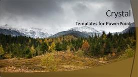  Presentation with early adulthood - Theme consisting of rodna mountains in early winter background and a  colored foreground