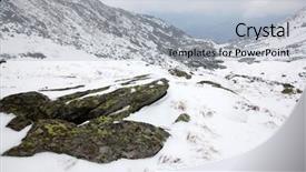  Presentation with transylvania - PPT layouts consisting of rodna mountains in early winter background and a  colored foreground