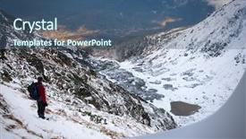  Presentation with early childhood development - Beautiful presentation theme featuring rodna mountains in early winter backdrop and a  colored foreground