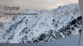  Presentation with transylvania - Audience pleasing PPT theme consisting of rodna mountains in early winter backdrop and a  colored foreground